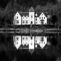 Buy canvas prints of Loch Side Dwelling. by David Hare