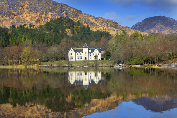 Reflections in Loch Shiel Picture Board by David Hare