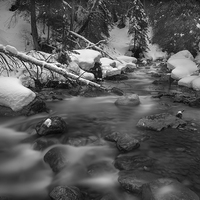 Buy canvas prints of Winter waterways. by David Hare