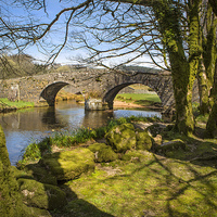 Buy canvas prints of Two Bridges Dartmoor by David Hare
