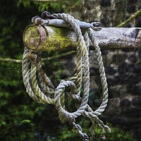Buy canvas prints of Old Rope in Colour by David Hare