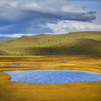 Buy canvas prints of  Patagonian Lakes by David Hare
