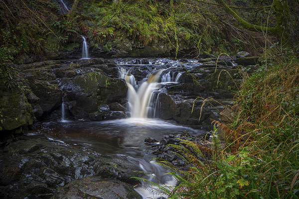  Glenariff Nature Reserve Waterfalls Picture Board by David Hare