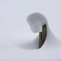 Buy canvas prints of  Shapes in snow 1 by David Hare