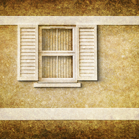 Buy canvas prints of White shutters by David Hare