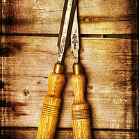 Buy canvas prints of Old Chisels by David Hare