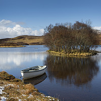 Buy canvas prints of Lochside boat by David Hare