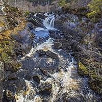 Buy canvas prints of Rogie Falls by David Hare