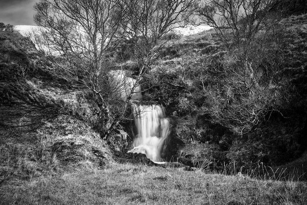 Ardvreck Castle Waterfall Picture Board by David Hare