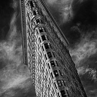 Buy canvas prints of Flat Iron Monochrome by David Hare