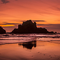 Buy canvas prints of Big Sur Sunset by David Hare