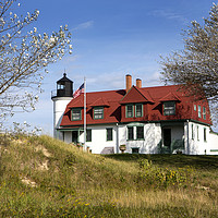 Buy canvas prints of Point Betsie Lighthouse. by David Hare