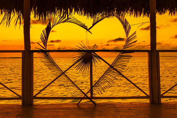 Heart of the Caribbean Picture Board by David Hare