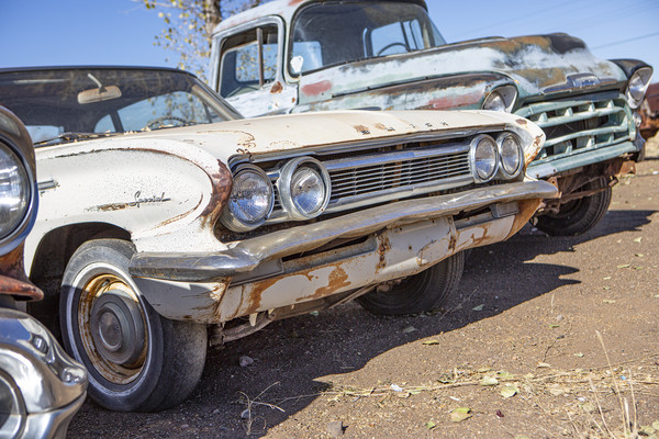 Derelict Buick Special Picture Board by David Hare