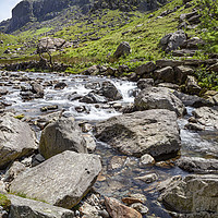 Buy canvas prints of Snowdonian Stream by David Hare