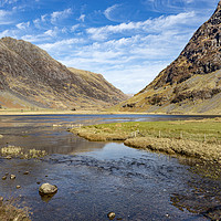 Buy canvas prints of Achnambeithach Valley, Glencoe by David Hare