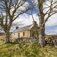 Buy canvas prints of Remote Cottage by David Hare