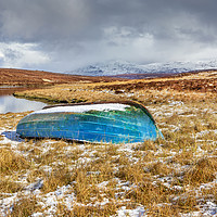 Buy canvas prints of Blue Boat by David Hare