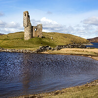 Buy canvas prints of Ardvreck Castle Ruins by David Hare