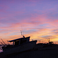 Buy canvas prints of Fisherman's Sunset by David Hare