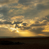 Buy canvas prints of Hythe Sunset by David Hare