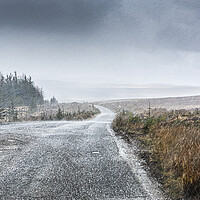 Buy canvas prints of Highland Hailstorm by David Hare