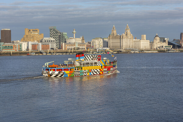 Mersey Ferry Picture Board by David Hare