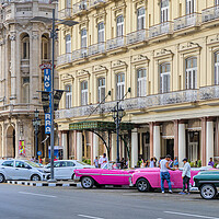 Buy canvas prints of Havana Taxis by David Hare