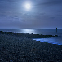 Buy canvas prints of Blue Moonlight by David Hare