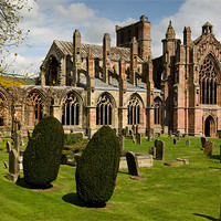 Buy canvas prints of Melrose Abbey by Allan Hendry
