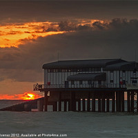 Buy canvas prints of Cromer pier sunrise by Roy Scrivener