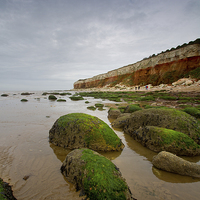 Buy canvas prints of Hunstanton Cliff by Gypsyofthesky Photography