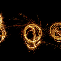 Buy canvas prints of Triple Sparklers by Gypsyofthesky Photography