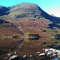 Buy canvas prints of Buttermere Mirror 2 by Phil Swindin
