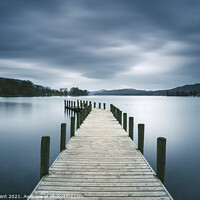 Buy canvas prints of Jetty on Coniston Water. by Liam Grant