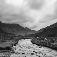 Buy canvas prints of Gatesgarthdale Beck. Honister Pass, Lake District, by Liam Grant