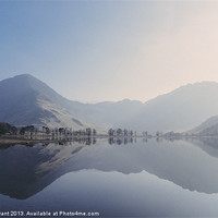 Buy canvas prints of Buttermere reflections. Lake District, Cumbria, UK by Liam Grant