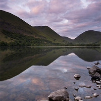 Buy canvas prints of Dawn on Brothers Water, views of Hartsop and Kirks by Liam Grant
