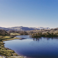 Buy canvas prints of Partly frozen lake. Rydal Water. by Liam Grant