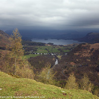 Buy canvas prints of Derwent Water from Castle Crag. Lake District, Cum by Liam Grant