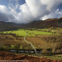 Buy canvas prints of Beckstones Farm and Goldrill Beck. by Liam Grant