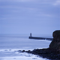Buy canvas prints of North Pier Lighthouse at dawn from Sharpness Point by Liam Grant