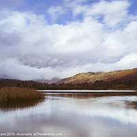 Buy canvas prints of View towards the Langdales from Elter Water. by Liam Grant