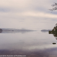 Buy canvas prints of Misty dawn. Windermere, Lake District, Cumbria, UK by Liam Grant
