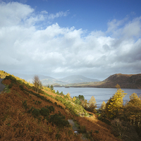 Buy canvas prints of Evening light over Derwent Water. by Liam Grant