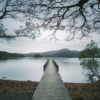 Buy canvas prints of Jetty on Coniston Water. by Liam Grant