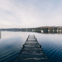 Buy canvas prints of Boats on Lake Windermere at Waterhead. by Liam Grant
