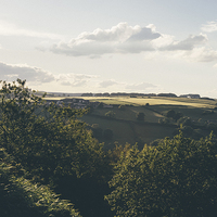 Buy canvas prints of Evening view near Butterley.  by Liam Grant