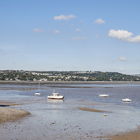 Buy canvas prints of Boats in the bay. Mumbles, Wales, UK. by Liam Grant