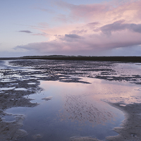 Buy canvas prints of Low tide at twilight. Holkham, Norfolk, UK. by Liam Grant